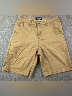 DU/ER Mens Cotton Blend Stretch Nature Cooling 9" Shorts Size 32 Brown